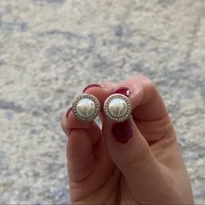 5/$25 NWOT Ava & Aiden Faux Pearl & CZ Studs